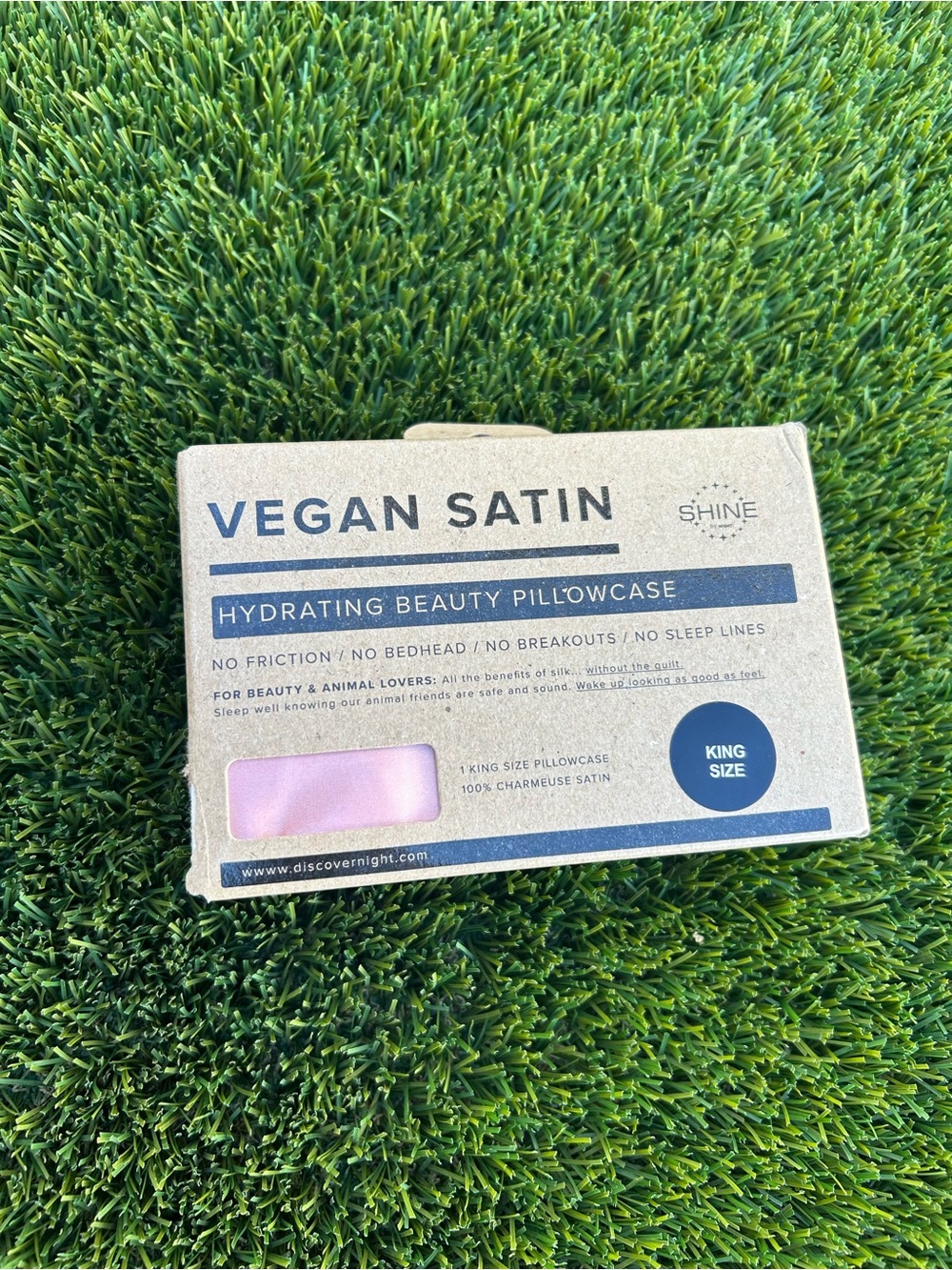 Source Unknown Vegan Satin Hydrating Beauty Pillowcase - Light Pink